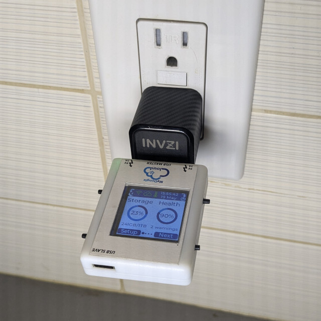 MyDongle in an outlet